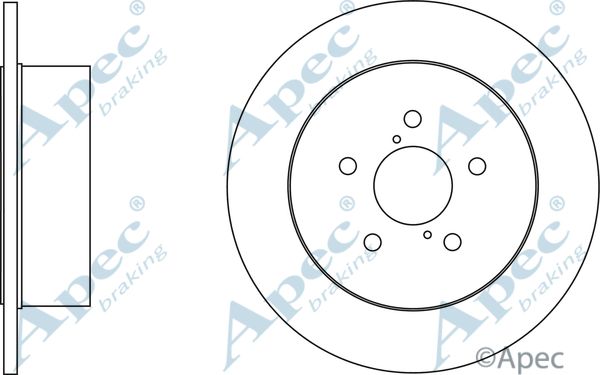 APEC BRAKING Тормозной диск DSK2698